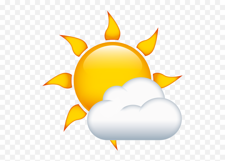 Emoji - Sun And Cloud Gif Png,Cloud Emoji Png