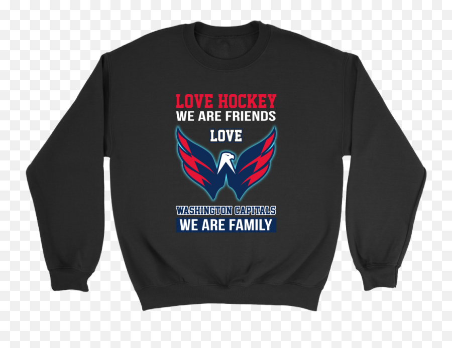 Download Hd Love Hockey We Are Friends Washington - Sweater Png,Washington Capitals Logo Png