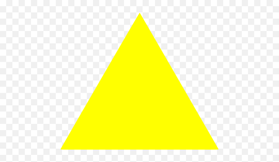 Yellow Triangle Icon - Yellow Triangle Icon Png,Triangle Shape Png