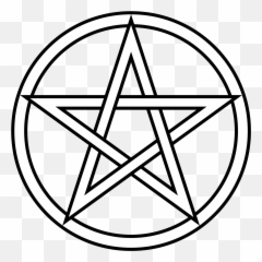 Download Free Png Pentacle - White Pentagram