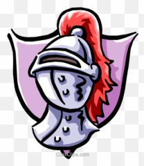Knights Helmet Royalty Free Vector Clip Art Illustration - Knight Helmet Clip Art Png,Knight Helmet Png