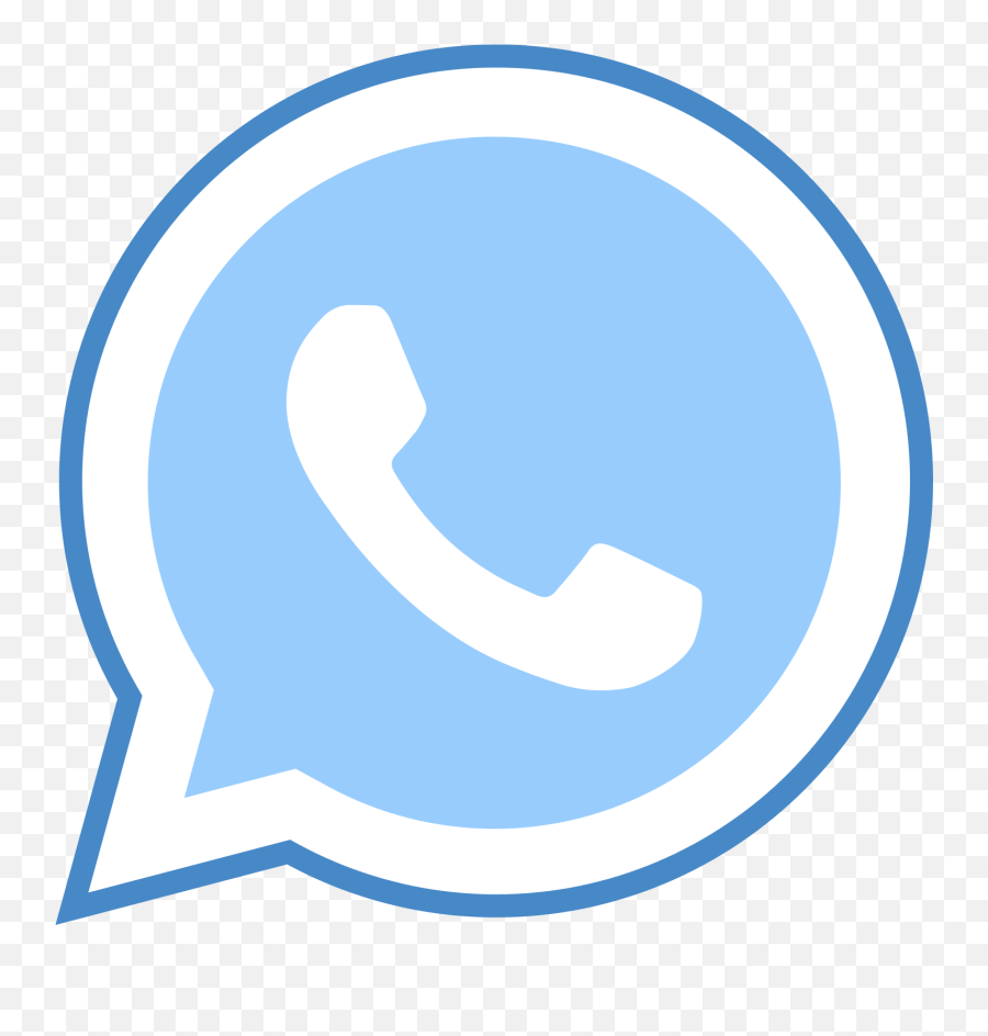 Whatsapp Logo Png Blue Image - Whatsapp Icon Blue Png,Whatapp Logo