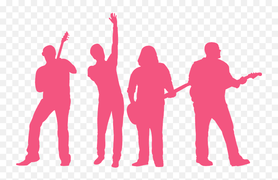 Rock Band Concert Silhouette - Silhouette Png,Rock Band Png