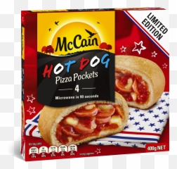 Hot Dog Pizza Pocket 400g - Mccain Pizza Pockets Beef Png,Hot Pocket Png