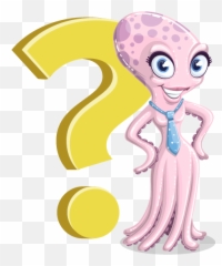 Female Octopus Vector Cartoon - Characters png