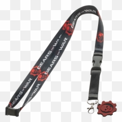 Download Hd Gears Of War Skull Logo Rubber Charm Lanyard - Gears Of War 3 Png,Lanyard Png