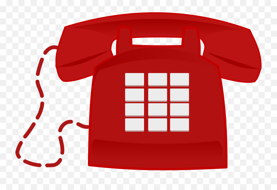 Set Use Red Phone Clipart Png Image - Telephone Clipart,Phone Clipart Png