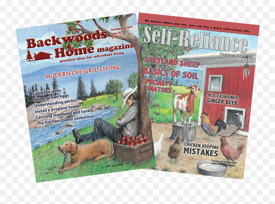 Self - Reliance U0026 Backwoods Home Magazine Subscription Poster Png,Backwoods Png