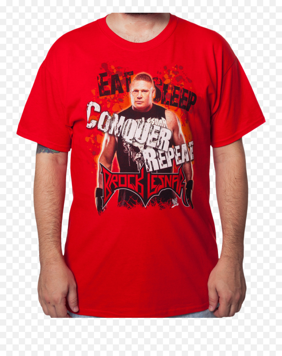 Wwe Mens Brock Lesnar Photo Real T - Shirt Men Eimagehu Active Shirt Png,Brock Lesnar Transparent