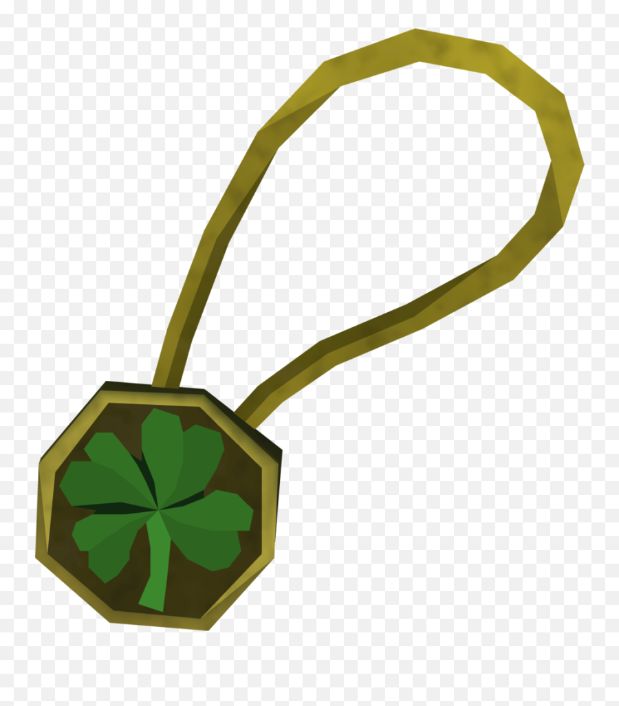 Four - Leaf Clover Necklace Runescape Wiki Fandom Three Leave Clover Amulett Png,4 Leaf Clover Png