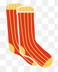 Flat Red Socks - Transparent Png U0026 Svg Vector File Sock,Socks Png