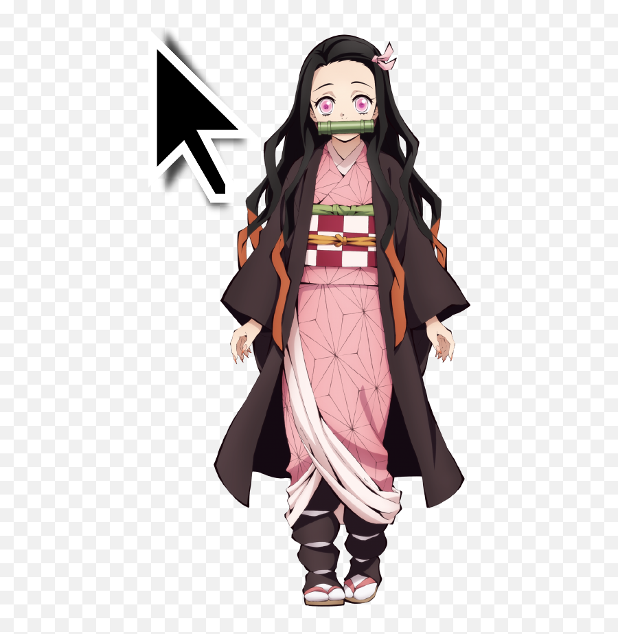 I Made A Nezuko Cursor For Anyone Who Wants One Download - Demon Slayer Clear Background Png,Mouse Pointers Png