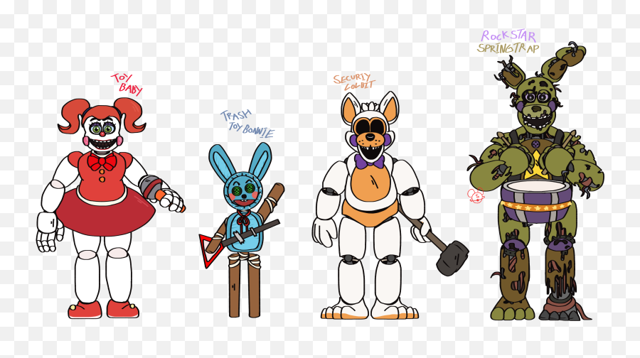 Randomized Fnaf Characters Fivenightsa 996394 - Png Fnaf Characters,Fnaf Png