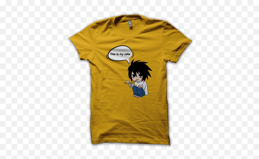 Death Note Anime Tshirt India This Is My Cake - Death Note T Shirts Png,L Logo Death Note