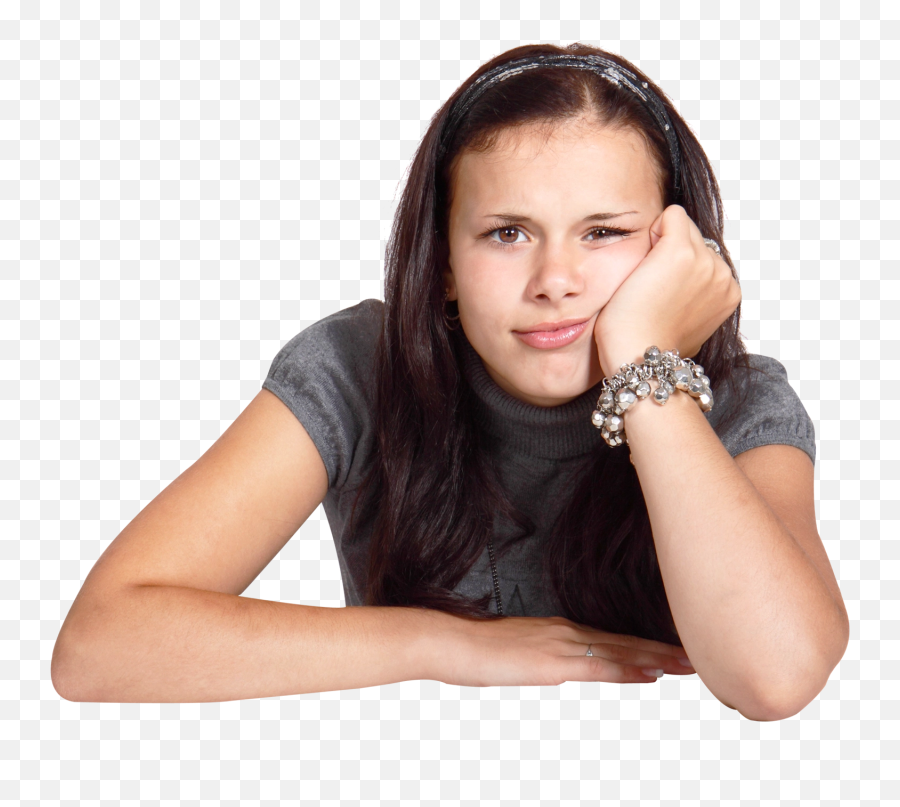 Download Free Png Young Woman Looking Bored And Thinking - Bored Png,Thinking Png