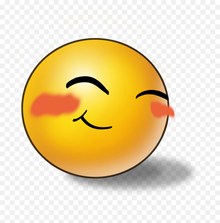 Blushing Emoji Png Photos Mart - Emoji Blushing,No Emoji Png