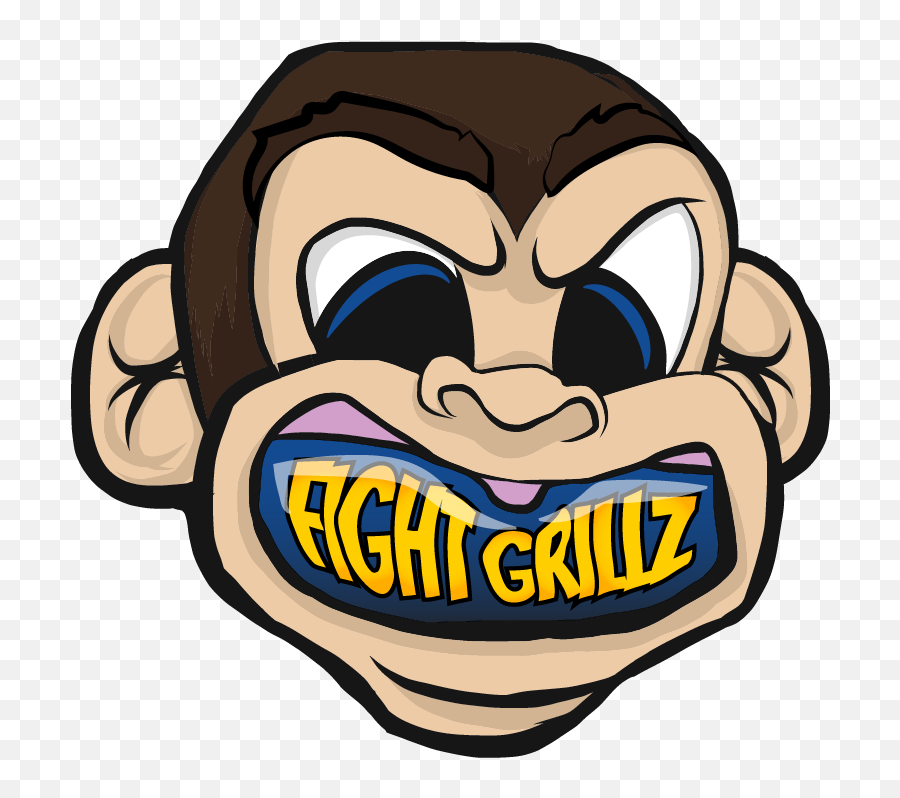 Fight Grillz Logo Design - Cartoon Png,Grillz Png