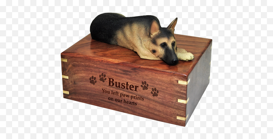 German Shepherd Laying Dog Breed Urns New Memorials Direct - German Shepherd Dog Urns Png,German Shepherd Png