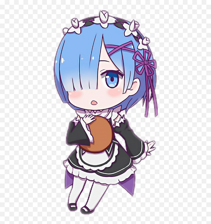 Rem Rezero Chibi Anime - Rem Re Zero Png,Rem Png