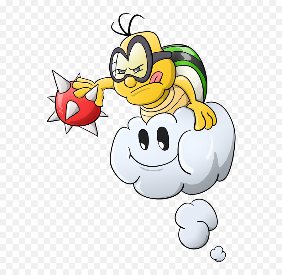 Lakitu Spiny And Buzzy - Super Mario Bros 2 Lakitu Png,Lakitu Png