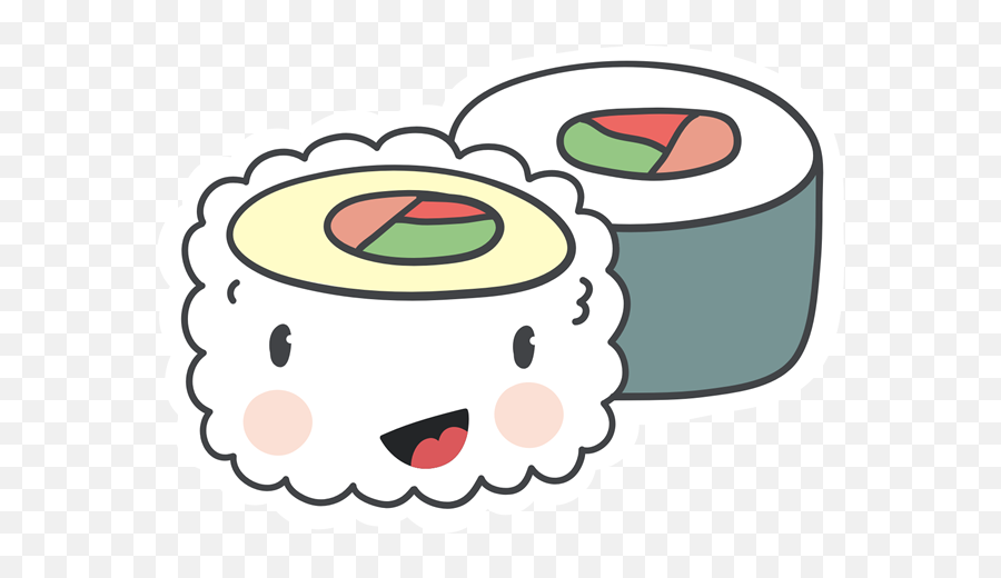 Happy Sushi Clipart - Happy Sushi Clipart Png,Sushi Clipart Png