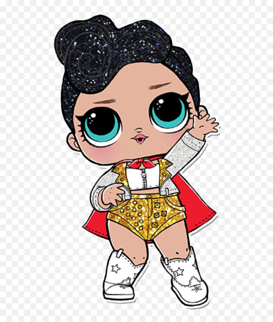 Miss Baby Glitter Lol Doll Png, Miss Baby Png, Queen Png, Lo