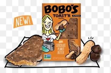 Chocolate Peanut Butter Toastr Pastry - Bobos Toaster Pastry Png,Pastries Png