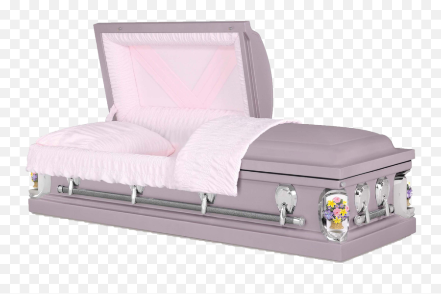 Metal Caskets Cherokee Memorial Park - Light Blue Casket With Silver Png,Casket Png