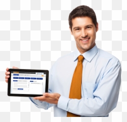 Tablet Png Image - Man Holding Png