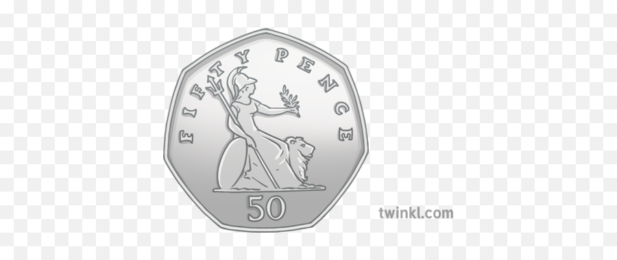 Newsroom Emoji Fifty Pence Money Coin Currency Ks2 Png