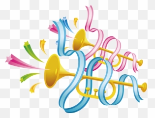 Party Horn - Imagenes De Serpentinas Animadas png