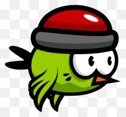 Flying Cartoon Bird Png Clipart - Flappy Transparent Background
