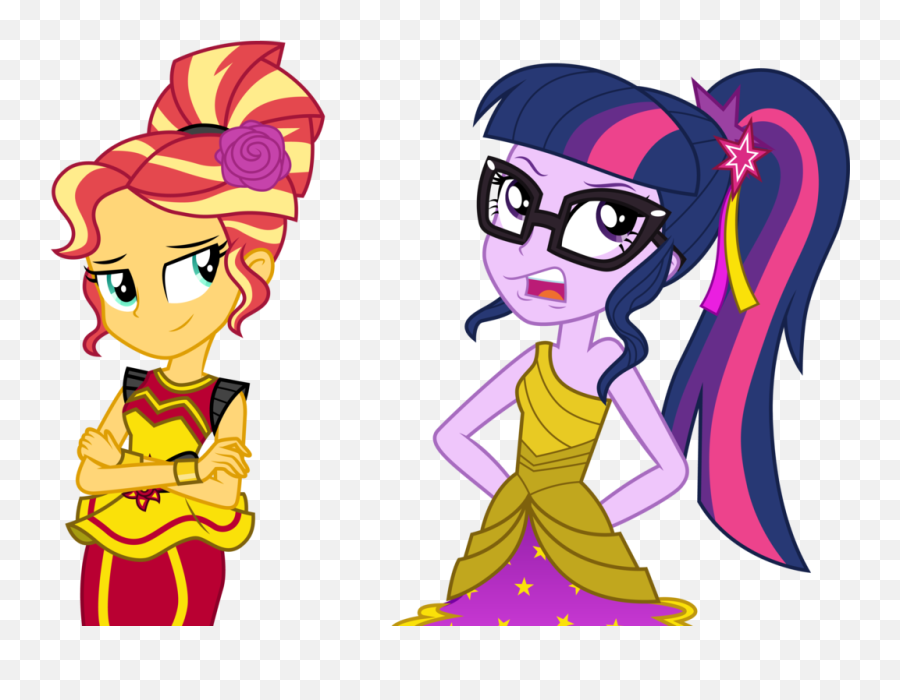 Sunset Shimmer And Twilight Png Image - Sunset Shimmer And Twilight,Twilight Png