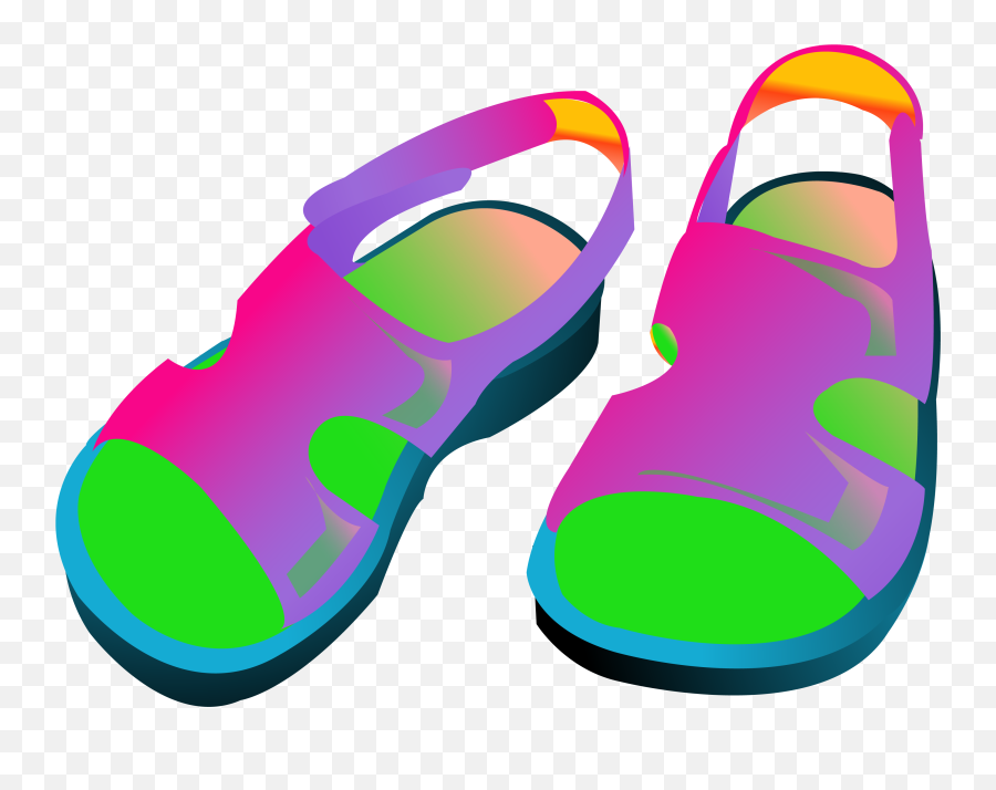 Download Hd Sandal Clipart Flip Flop - Flip Flops Sandals Sandals Clip Art Ping Png,Flip Flops Transparent Background