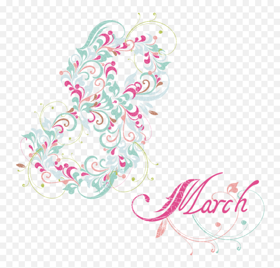 March Clipart Decoration Transparent Free - 8 De Março Png,March Png