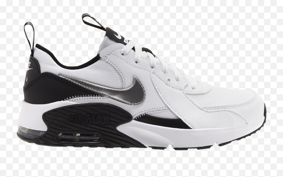 Nike Air Max Excee White Silver Black Cz4990 - 100 Release Nike Air Max 90 Emcee Png,Nike Swoosh Logo Png