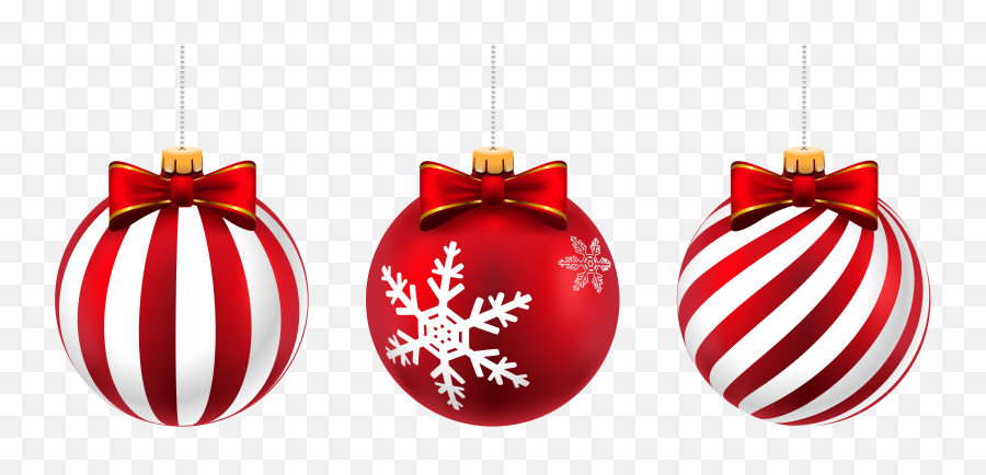 Christmas Ornaments Balls - Christmas Balls Png Transparent,Hanging Christmas Ornaments Png