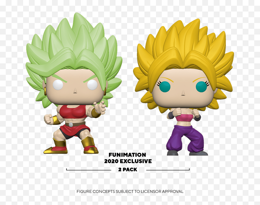 Super Saiyan Kale U0026 Caulifla - 2 Pack Funko Pop Whatnot Dragon Ball Super Caulifla Pop Png,Super Saiyan Transparent