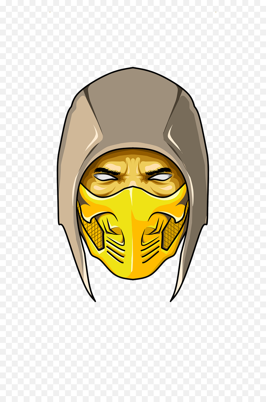 Game Scorpion Mk - Scorpions Head Mortal Kombat Png,Mortal Combat Logo