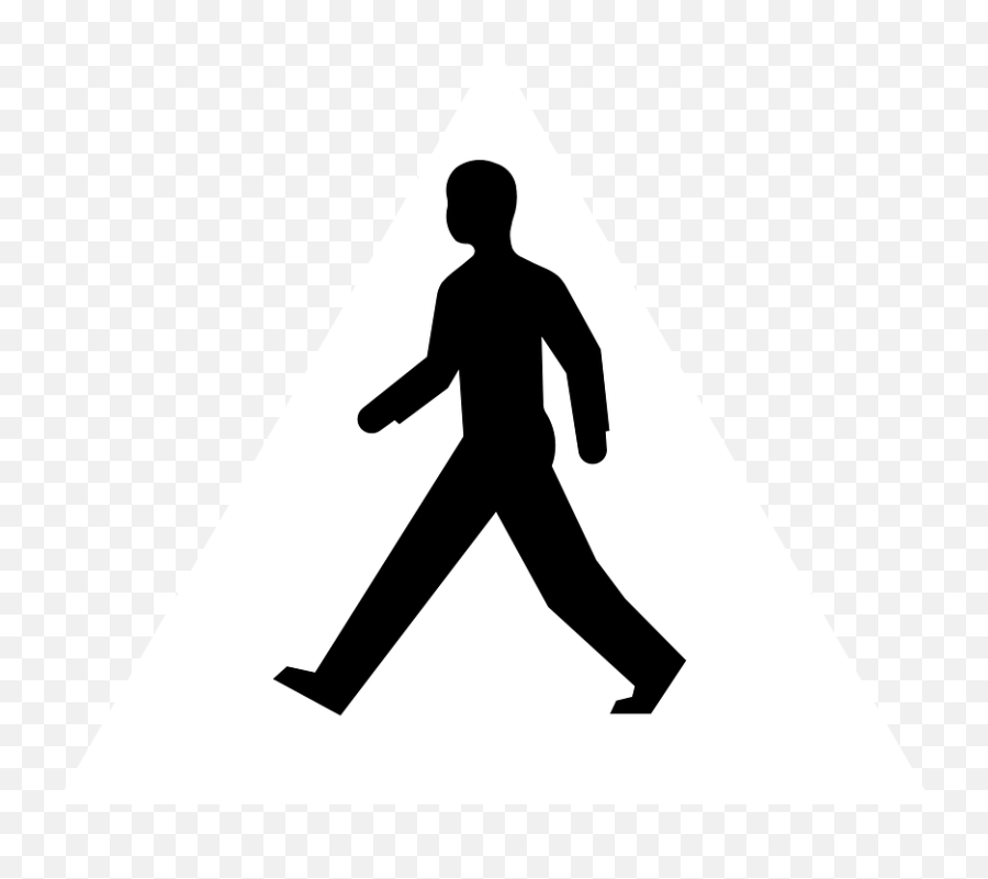 Pedestrian Image Black And White - Person Walking Clipart Png,Pedestrian Png