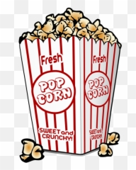 Popcorn Kernel Clip Art 2 - Movie Theater Clipart png