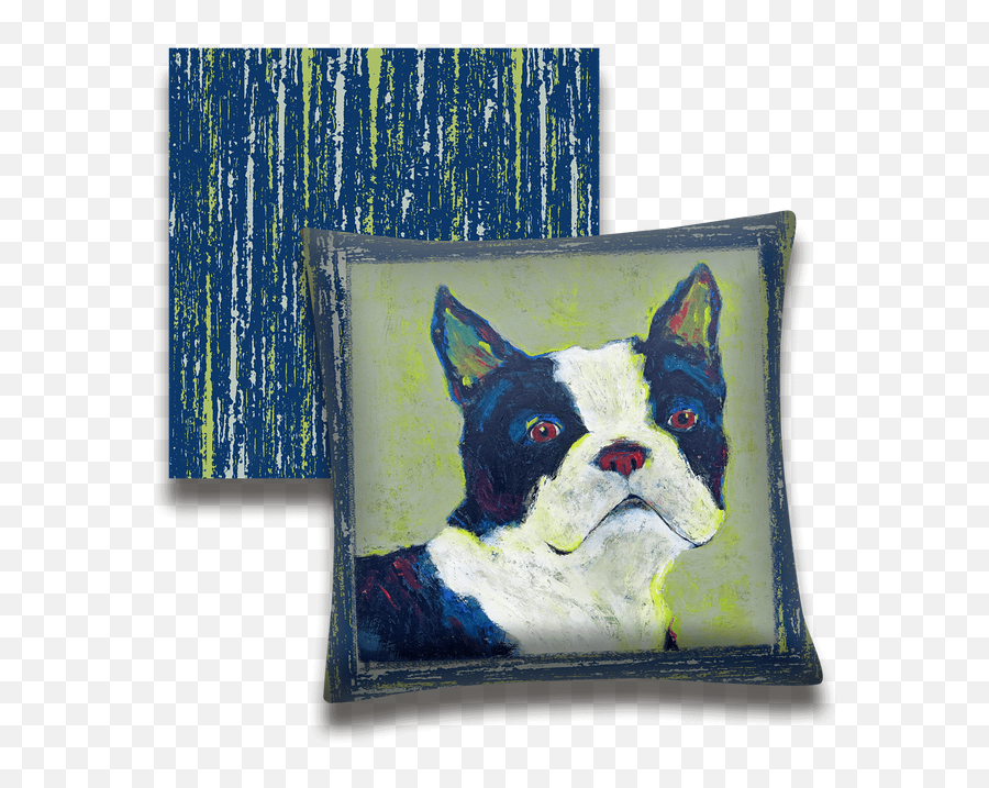 Boston Terrier Dog Pillow - Picture Frame Png,Boston Terrier Png