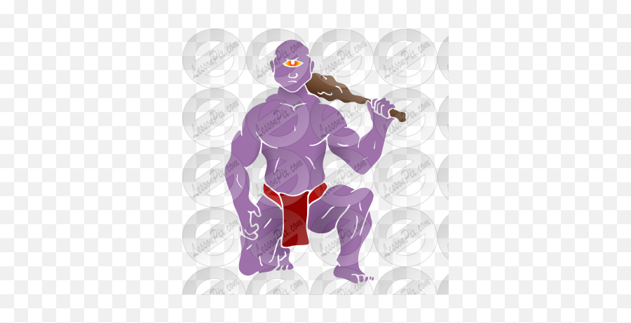 Cyclops Stencil For Classroom Therapy Use - Great Cyclops Fictional Character Png,Cyclops Png