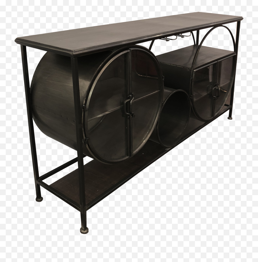 Sideboard Metal Bar Unit - Furnitureliving Room Interior Png,Metal Bar Png