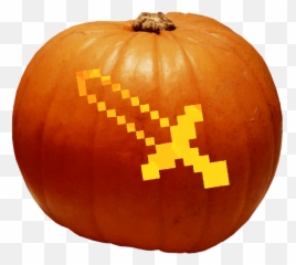 Minecraft Diamond Sword Pumpkin Stencil Png