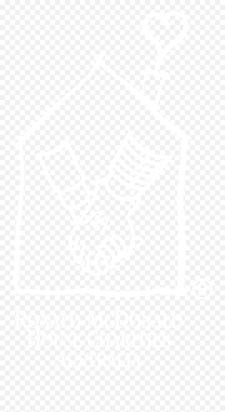 Logo - Ronald Mcdonald House Logo White Full Size Png Language,Ronald Mcdonald Transparent Background