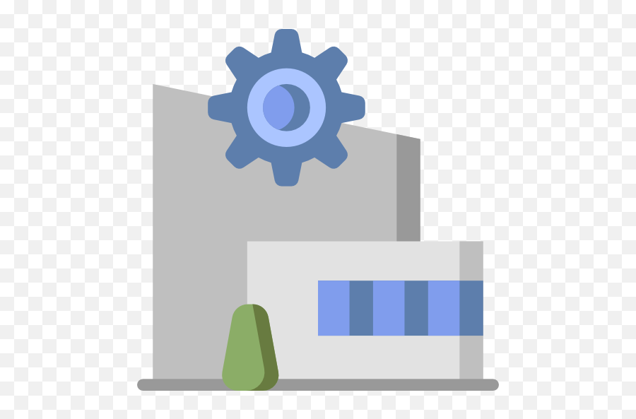 Manufacturing Plant - Free Buildings Icons Manufacturing Plant Icon Png,Plant Icon Png