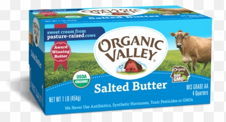 Butter - Organic Valley Butter Png,Stick Of Butter Png
