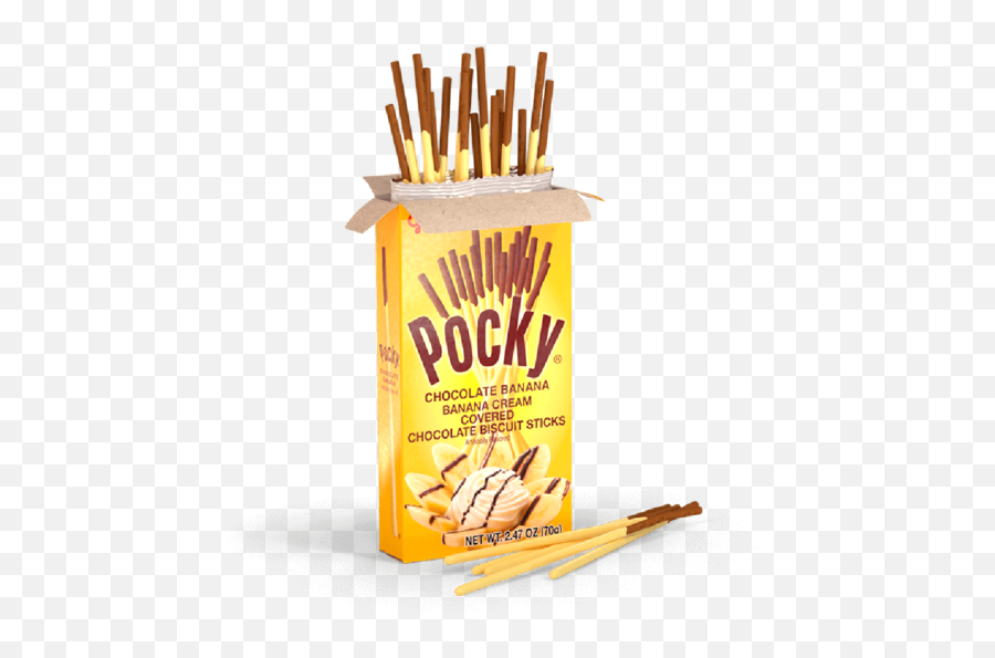 Glico Pocky Chocolate Banana Stick 37g - Choc Banana Flavoured Pocky Png,Pocky Logo