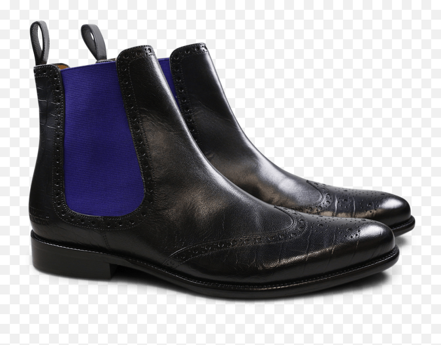 Ankle Boots Erol 32 Black Elastic - Round Toe Png,Purple Flame Png